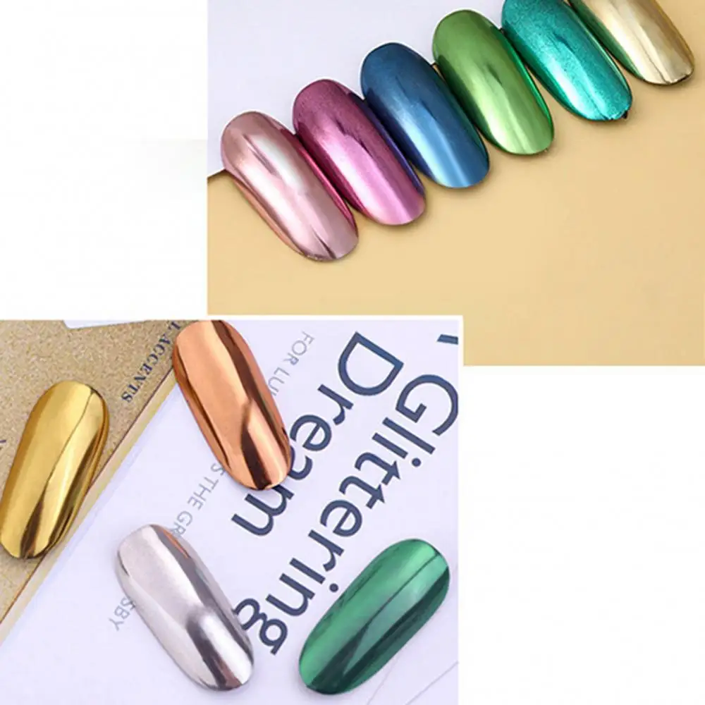 Fashion Women Beauty Shinning Mirror Chrome Effect Nail Art Dust Glitter Powder Nail accessories втирка для ногтей 2020