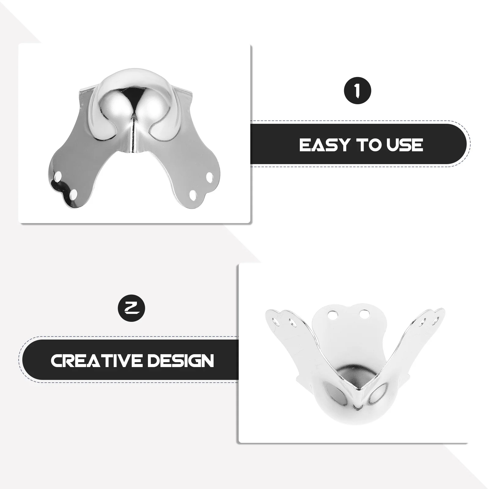 ตัวป้องกันขอบรถบรรทุกแบบแบน 4 ชิ้น ทำจากโลหะ ดีไซน์ตามหลักอากาศพลศาสตร์ ป้องกันผ้าใบคลุมรถบรรทุก ป้องกันขอบกล่องขนส่ง ป้องกันผ้าใบคลุมรถบรรทุกแบบแบน