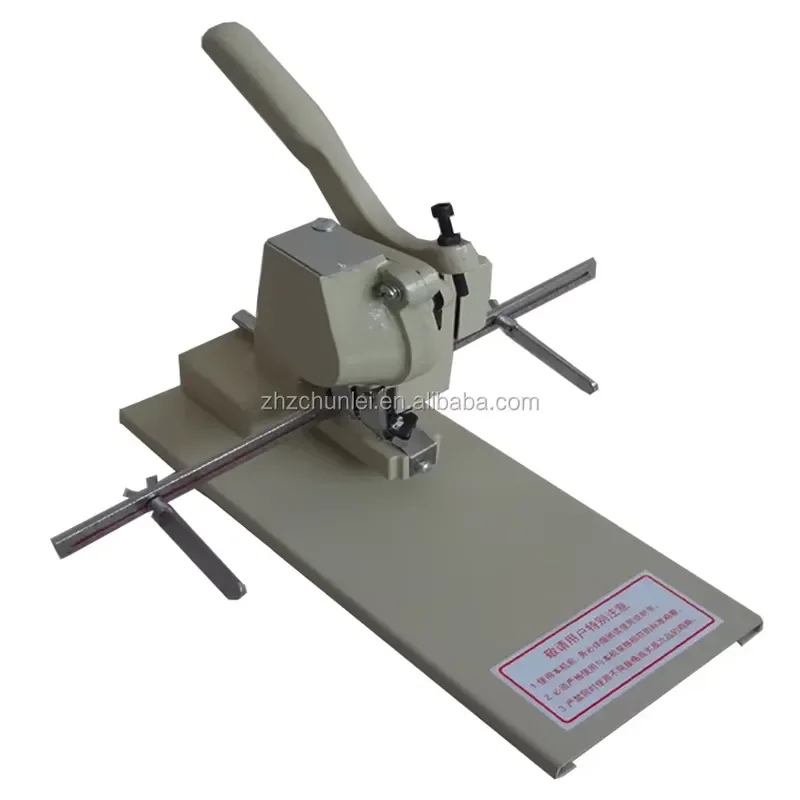 Manual Paper Bag Hole Puncher 4mm Round Cutter Tool for Gift Packaging Craft DIY Leather Cardboard Perforator Device Portable