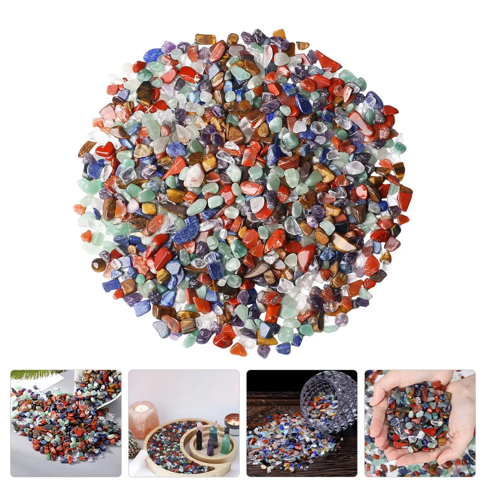 

1 set 5-7mm 500g Aquarium Gravel Crystal Stones Fish Tank Vase Decor Smooth Effect Creative