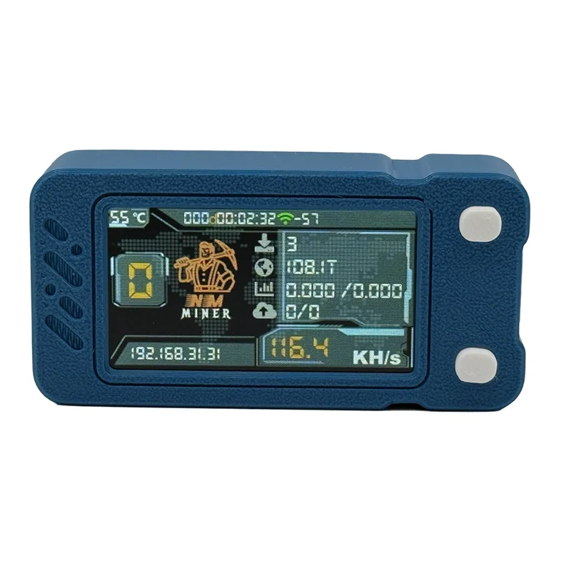 

AU61-Обновленный Nerdminer 118KH/S с цветным экраном BTC Solo Lottery Miner Mini ASIC Miner Bitcoin BTC Miner Nerd Miner