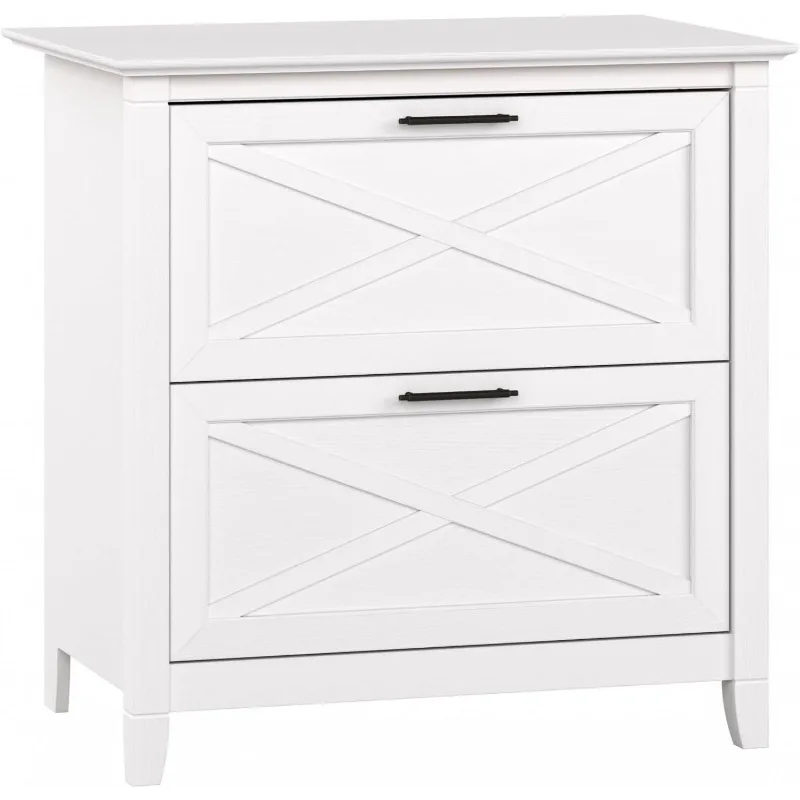 Key West Lateral File Cabinet, Modern Farmhouse 2 Drawer File Cabinet for Home Office