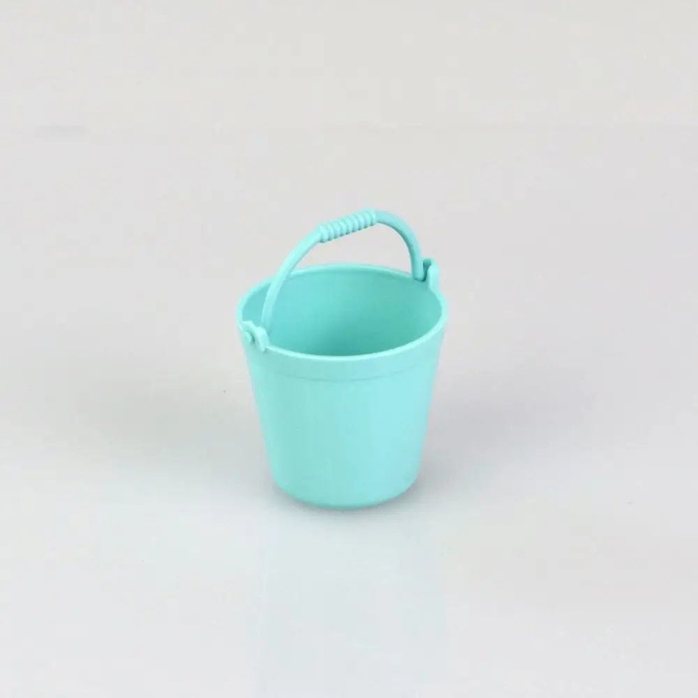 Multicolor Funny Simulation Water Bucket Mini Kitchen Pretnd Play Game Tinplate Bucket Children Gift Dollhouse Decoration