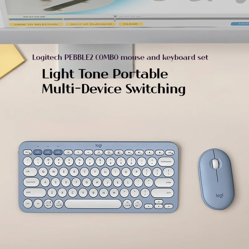 Imagem -03 - Logitech-pebble Combo Teclado Bluetooth sem Fio Multi-dispositivo Windows Pad Android Ios