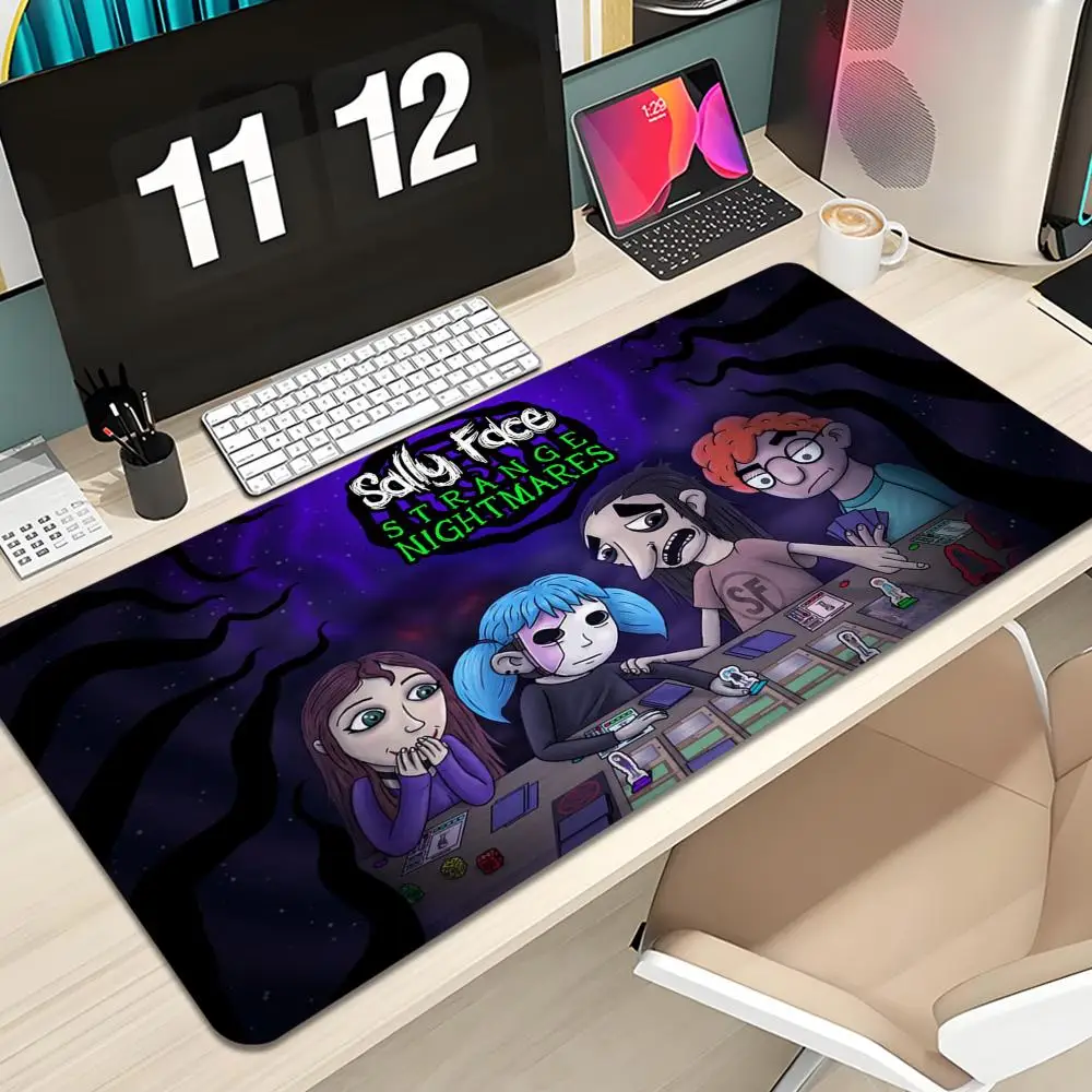 Sally Face Mouse Pad Keyboard Mousepad large 600X300 mm Desk Mat PC Gaming High definition printing Table pad