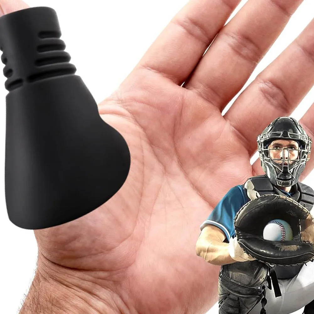 Catcher's Thumb Guard Silicone Protective Thumb Sleeve Baseball Softball Catchers Non-Slip Training Equipment Baseball Accessory