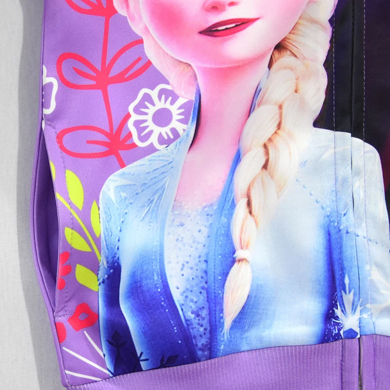 2024 New Hoodies Sweatshirts Frozen Elsa Anna Pattern Baby Girls Hooded Clothing Toddler Girls Sweatshirts for Kids Clothes