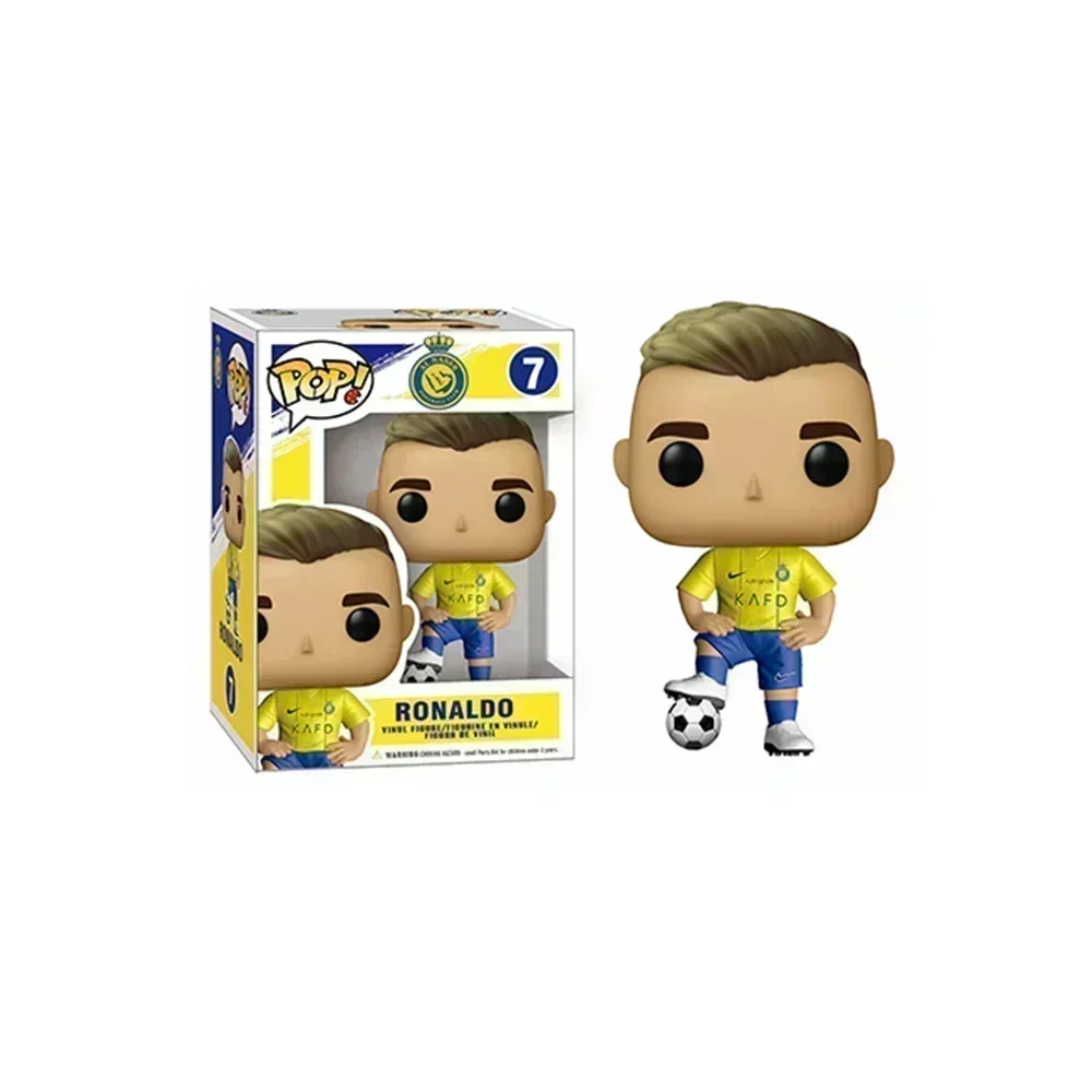 Funko Pop World Cup Football star Cristiano Ronaldo No.7 Desktop Ornament Surrounding Stars Commemorative Collection Gift Giving