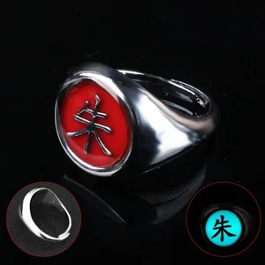 Japanischer Anime Naruto Cosplay Light Ring, Herrenringzubehör, Requisiten, Fingerdekoration, Itachi, Accessoires 10 Hauptverkäufe Akai Ito Ring - №8
