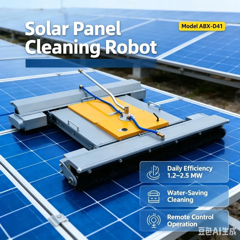Remote-controlled Cleaning Robot for Photovoltaic Panels, Remote-controlled Photovoltaic Module Cleaning Equipment
