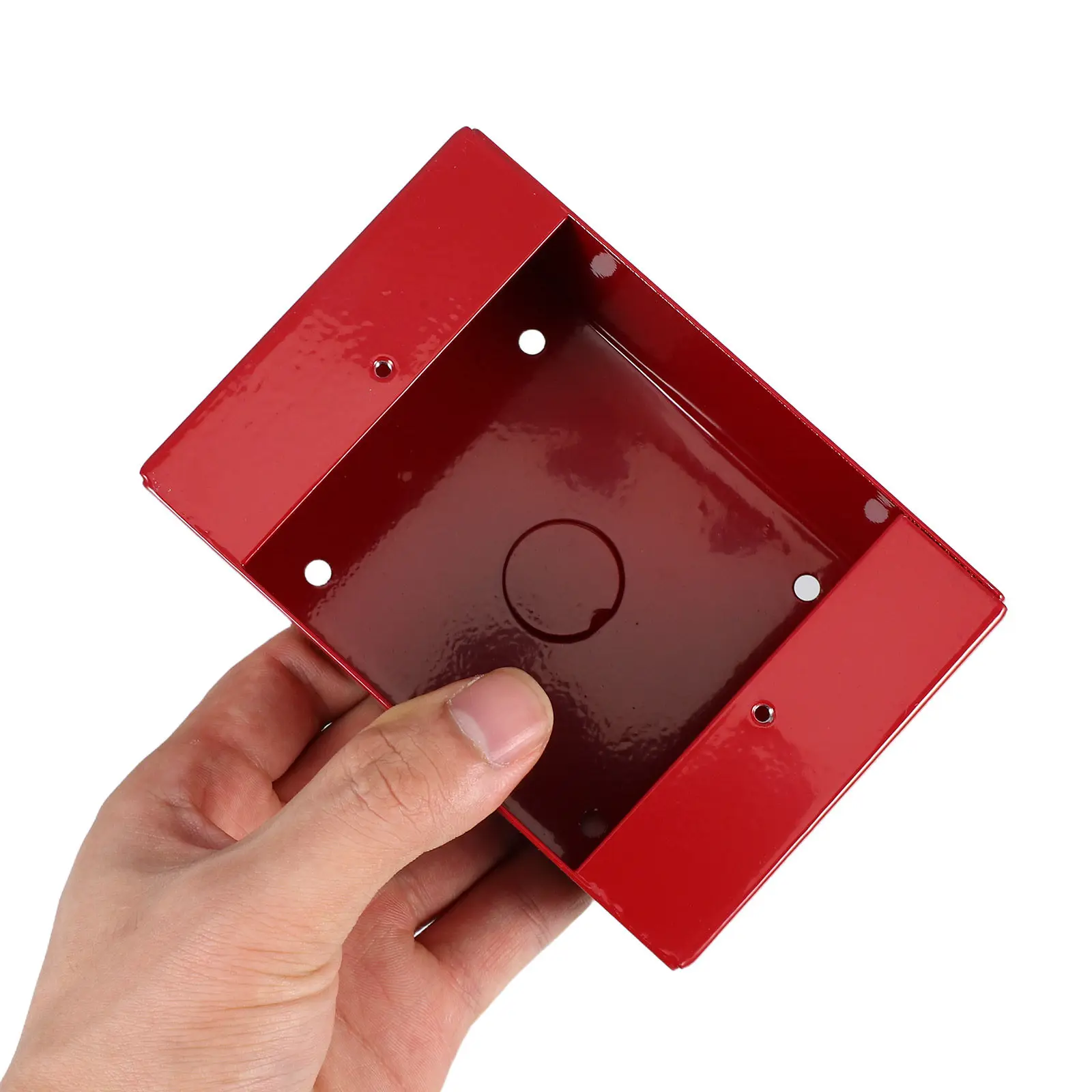 

Fire Alarm Switch Bottom Box Metal Construction Easy to Call Point Button Guard Emergency Release
