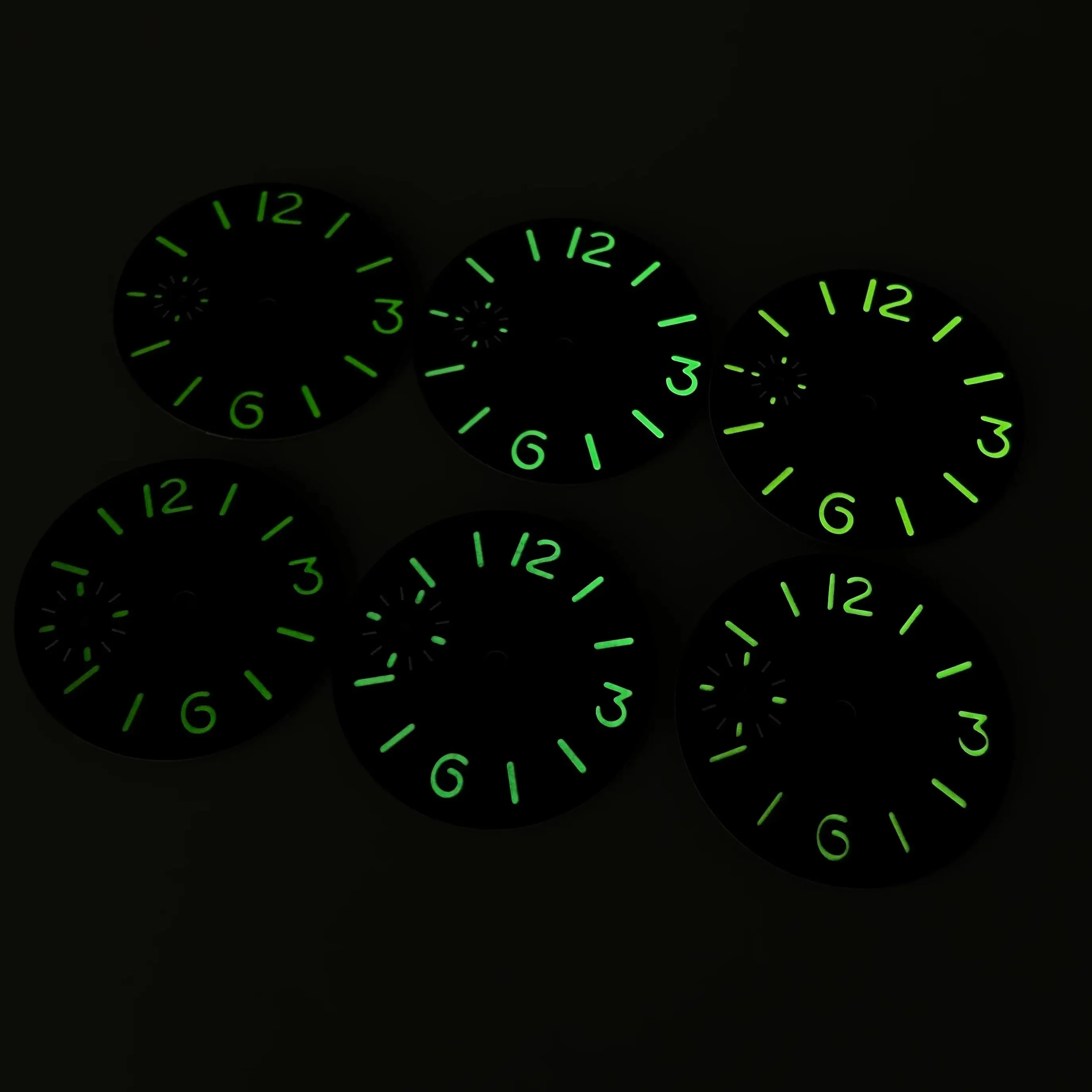 34.5mm/36mm Watch Dial Face for ETA6497/ ST3600 Movement Watch Green Luminous Accessories Modified Replacement Watch Dial ﻿