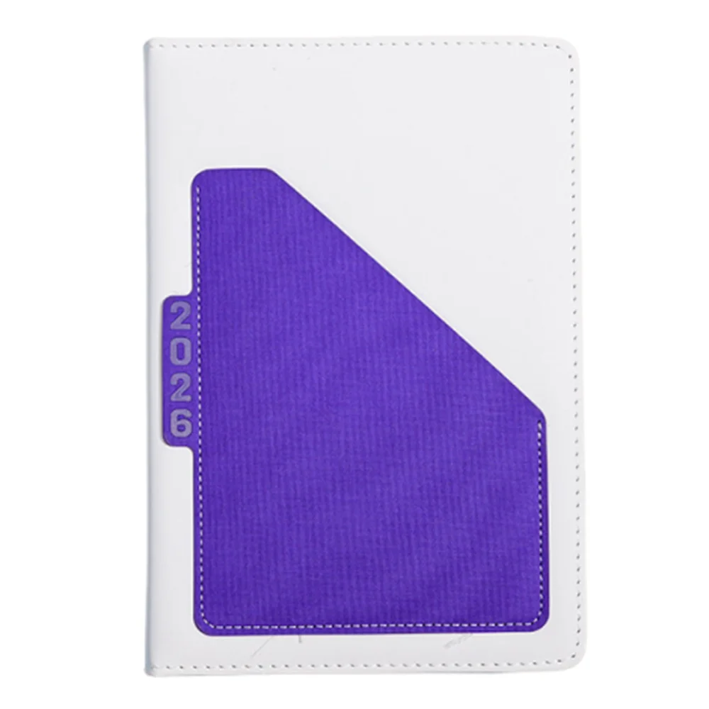 

English 2026 Schedule Planner Notepad 12 Months Wear-resistant 365 Days Efficiency Notebook Thick Paper Bookmark