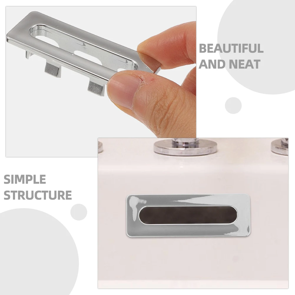 

10pcs Cap Bathroom Sink Overflow Ring Drain Cover Washing Basin Rings Tub Overflow Drain Cover Sink Hole Ring Ceramic Plastic