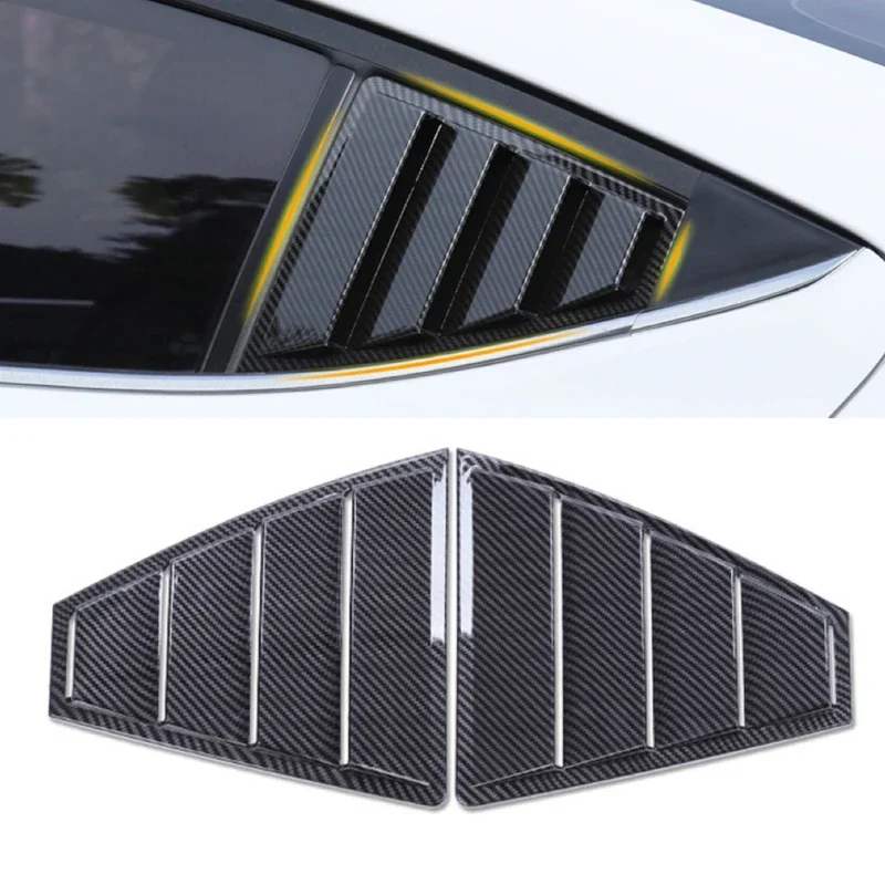 

Fit For Hyundai Elantra 2017-2019 Carbon Fiber Side Vent Rear Window Louver Car Accessories Vent Cover Sticker ABS