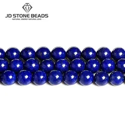 Natural Stone Beads Lapis Lazuli Round Loose Lazurite Bead For Jewelry Making Diy Bracelet Earring Accessory 15