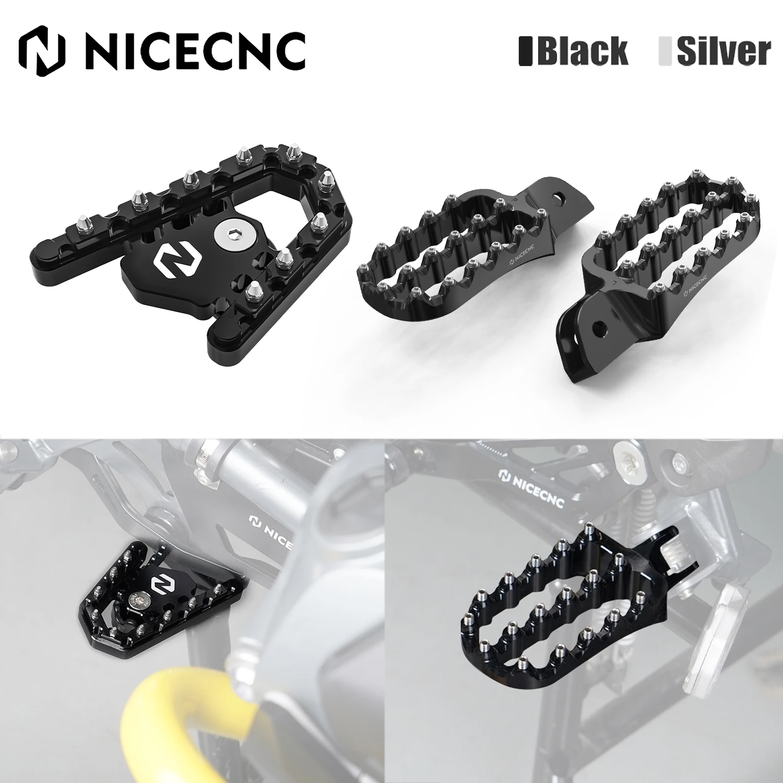 For 2019-2023 BMW R1250GS Brake Lever Pedal Extender Footpeg Foot Rest R1200GS 2013-2018 R 1250GS R 1200GS R1250 1200GS R1250 GS