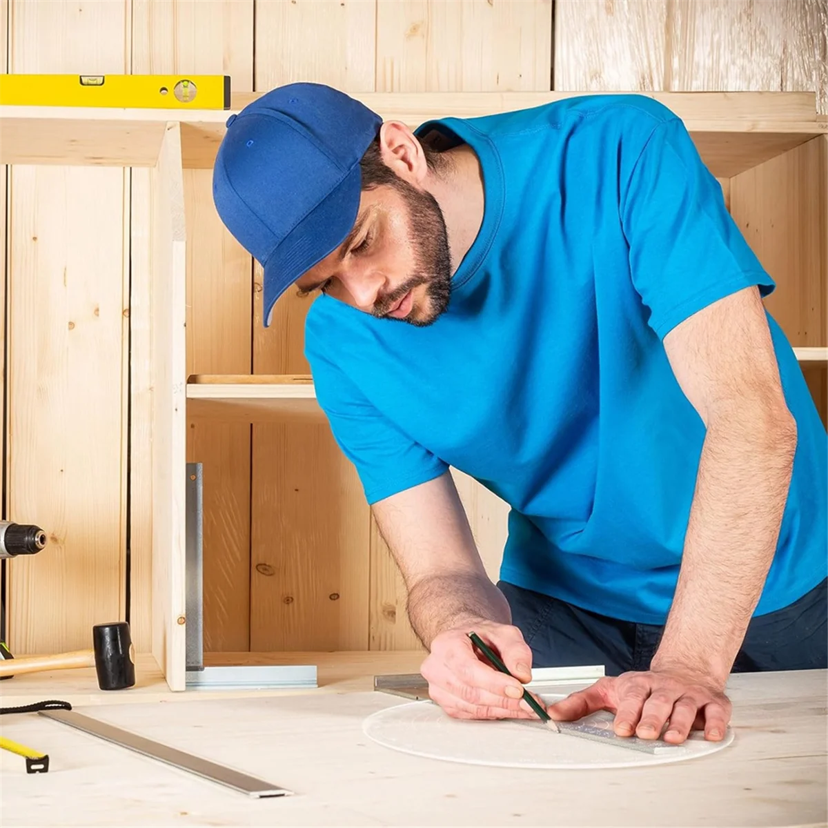 

2 шт., 300 мм, 12 дюймов, круглый компас для поиска центра, прозрачный акриловый компас, инструмент для рисования кругов, искатель центра, жасмин