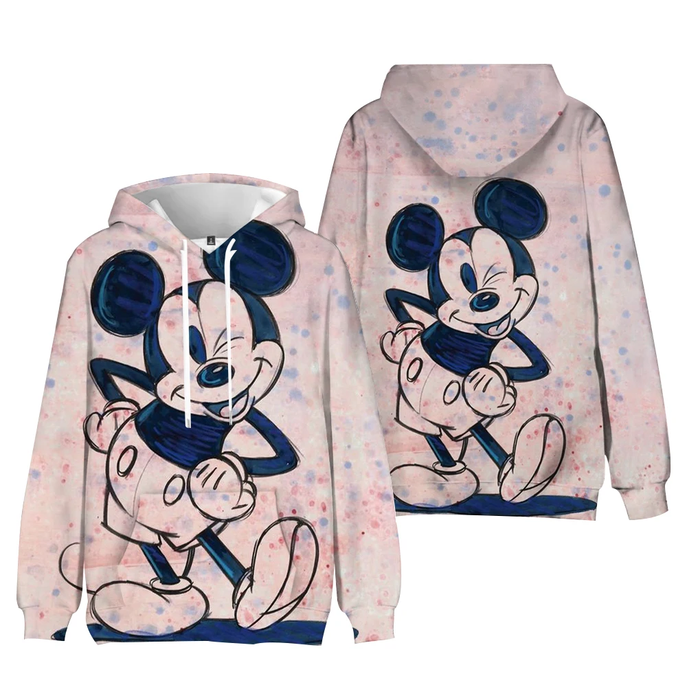 Sweet Y2k Hoodies Minnie Disney Hoodie Mickey Mouse Women Sweatshirt Kids Boys Girls Harajuku Streetwear Clothes