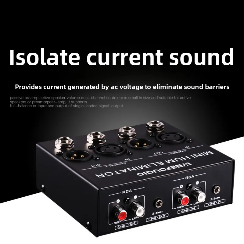 

Professional Audio Signal Headphone Speaker Cancellation Current Sound Buzzing Noise Eliminator