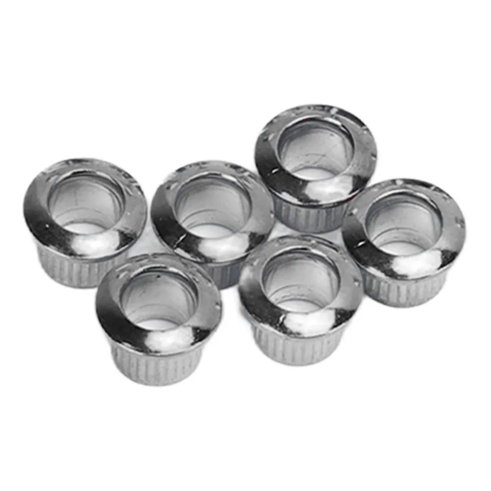 6PCS Precision Metal Guitar String Tuning Peg Split Shaft Silver Guitar Tuner Key With Screws Guitar Tuners Guitar Replacement