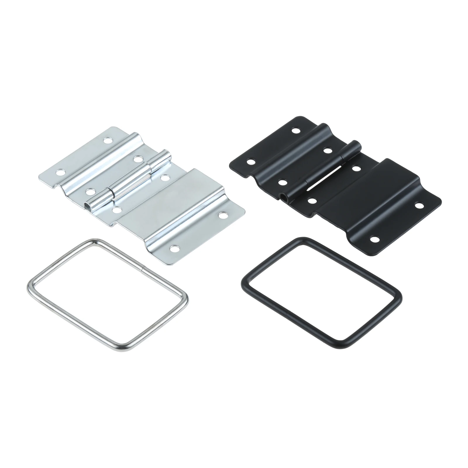 2Pcs 8 Holes Luggage Cabinet Hinges Flight Case Doors Tool Boxes Lockers Support Hinge for Suitcase Fittings Air Box Accessorie