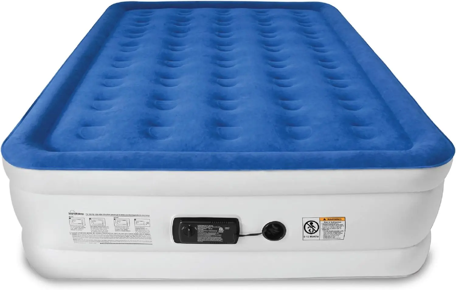 SoundAsleep Dream Series Luxury Air Mattress with ComfortCoil Technology & Built-in High Capacity Pump for Home & Camping