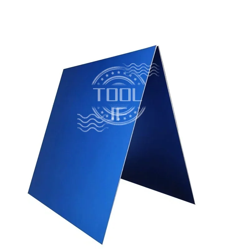 

1PCS Anodized Aluminum Smooth Plate Blue Brushed Surface 5052 Aluminum Foil Sizes:100x100/200/300mm Thickness 0.8-2mm
