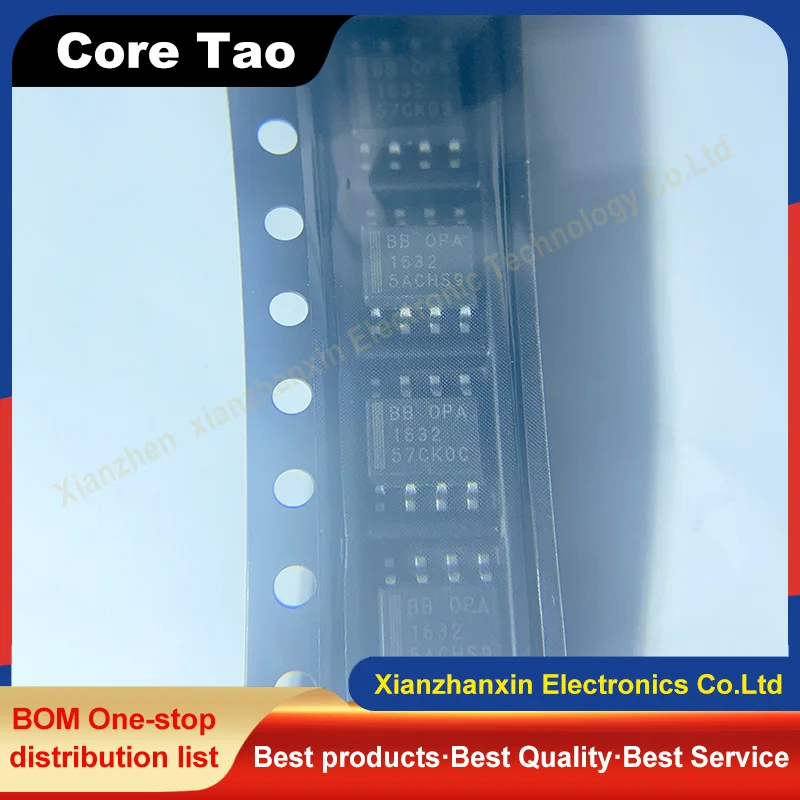 1~5PCS/LOT  OPA1632DR OPA1632 1632 SOP8 High performance fully differential audio operational amplifier in stock
