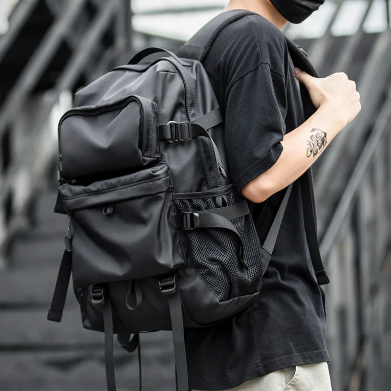 Luxury Waterproof Fashion High Quality Backpack University Men Oxford Travel Hiking Laptop Large Capacity Korean Japanese Blank