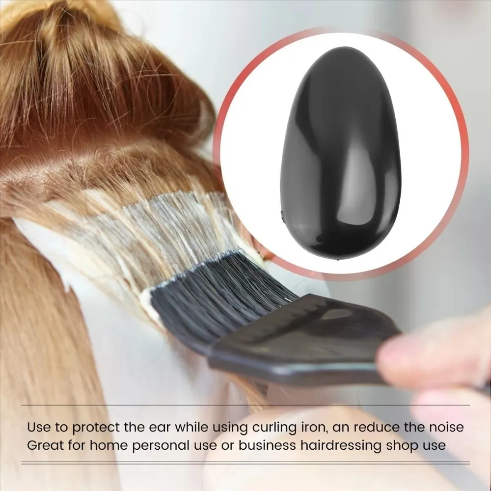 2 قطعة البلاستيك الشعر الموت الأذن يغطي غطاء للأذنين حمام أداة واقي أذن غطاء قبعات قابلة لإعادة الاستخدام مقاوم للماء صبغ الشعر حماة #4