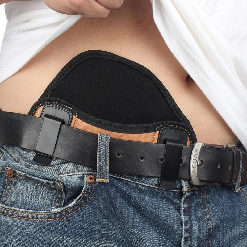 Taktisches Jagdholster, PU-Leder, verdeckte Waffentasche für Glock 17, 19, 23, 32, Sig Sauer Beretta Kahr Bersa Thunder Gun Holster – Detail 7