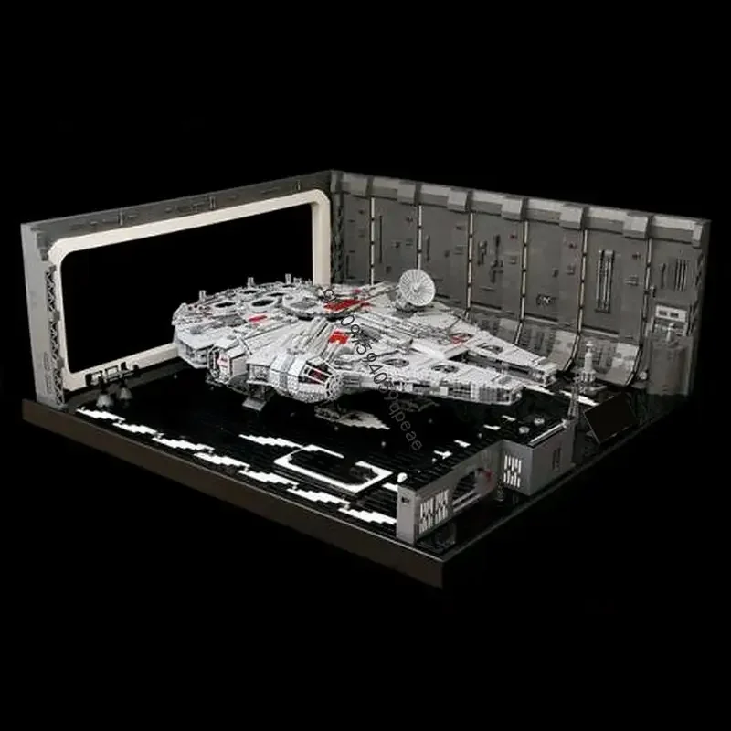 

Новинка, 7805 шт., знаменитая звезда, боевой фильм Moc Big Docking Bay, модель 327 на заказ, головоломка «сделай сам», креативные идеи, детская игрушка, подарок на день рождения
