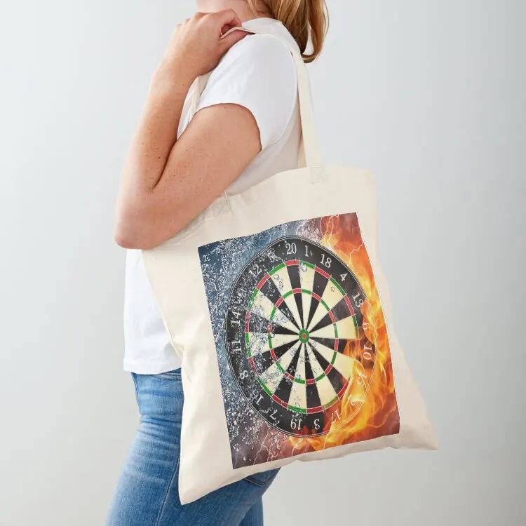

Dart Board Fire and Ice Tote Bag reusable shopping bag Shopper tote bag women bags luxury women