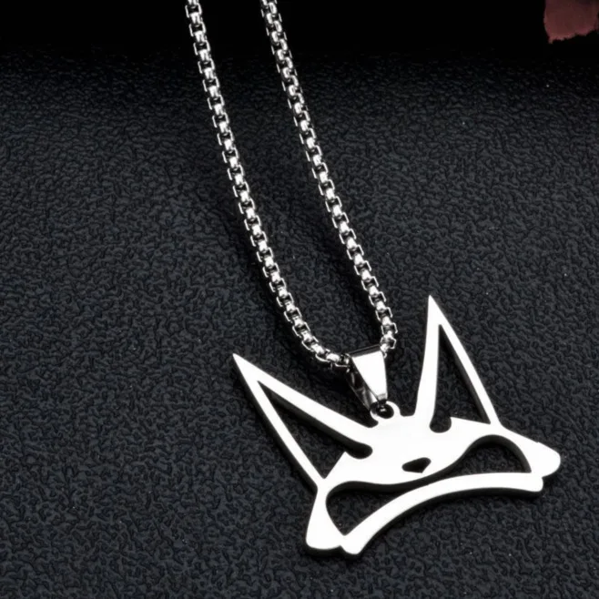 VTuber NIJISANJI Luxiem Mysta Rias Necklace Stainless Steel Cosplay Pendant Necklace Hip Hop Jewelry