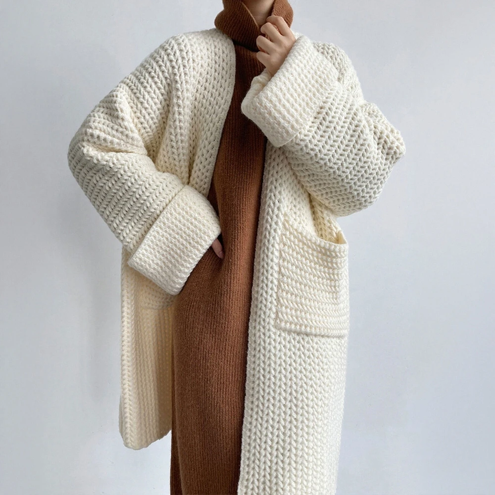 

Кардиган с длинными рукавами и круглым вырезом, свободный крой, обычный стиль рукава, украшение на пуговицах, женская открытая рубашка в стиле поездок на работу