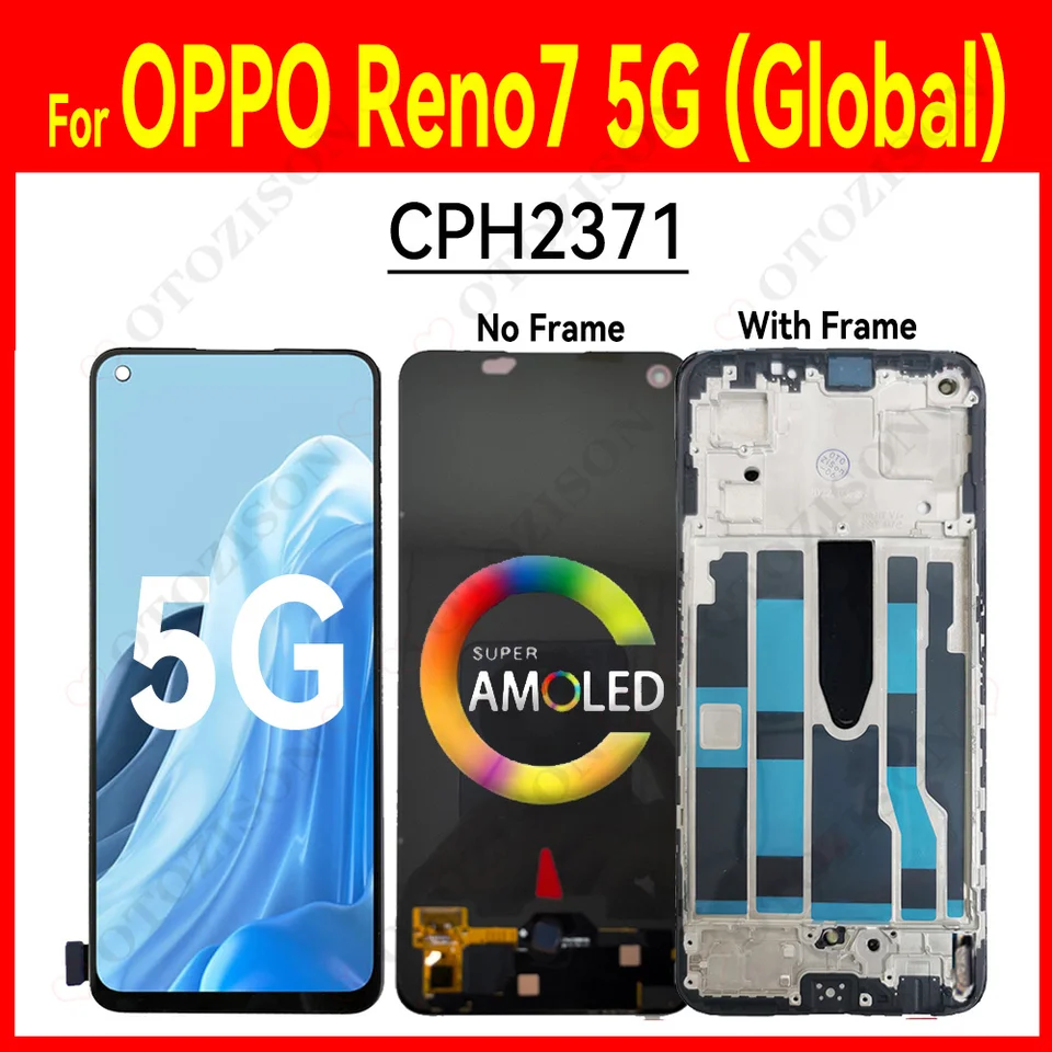 AMOLED Display For OPPO Reno7 LCD Reno 7 5G Global Version CPH2371