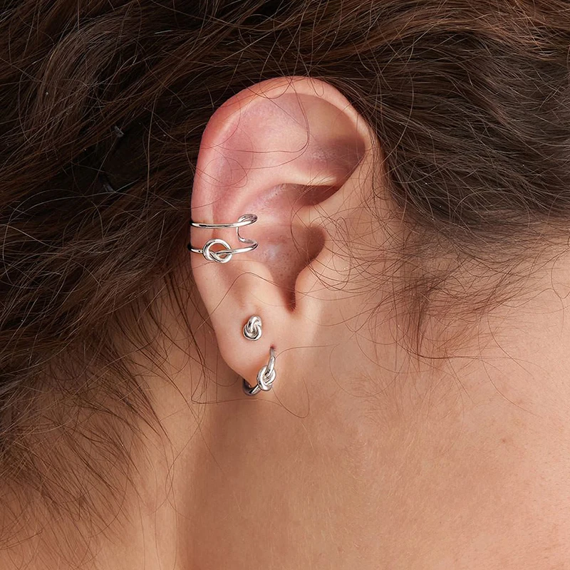 925 Stelings Silver Needle Trendy Retro Simple Huggies Hoop Earrings for Women Wedding Circle Korean Jewelry Accessories Gift