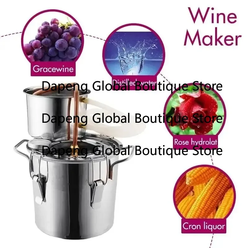 Home Brew Water Wine Essential Oil Brewing Kit Alambic Moonshine Al-cohol Distiller Essential Oil Dist illation Machine