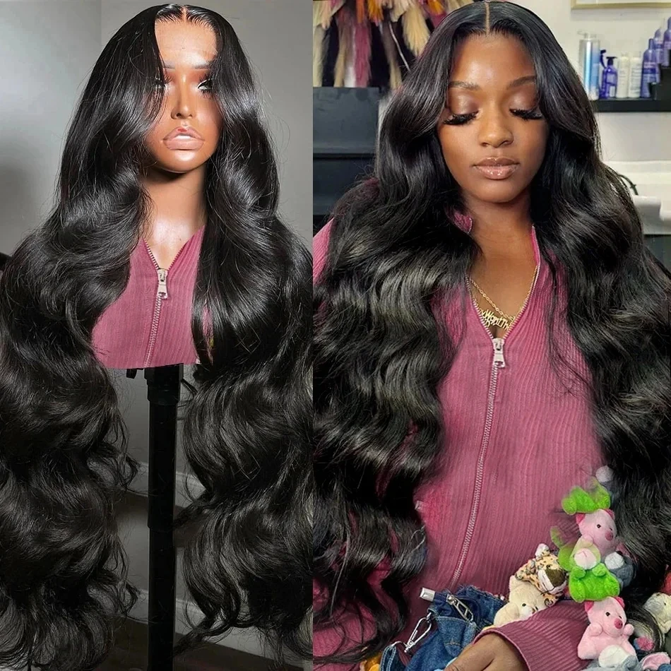 

Body Wave 13x4 13x6 Transparent Lace Front Human Hair Wig 36Inch Brazilian Wavy 360 Lace Frontal Wigs For Black Women Preplucked