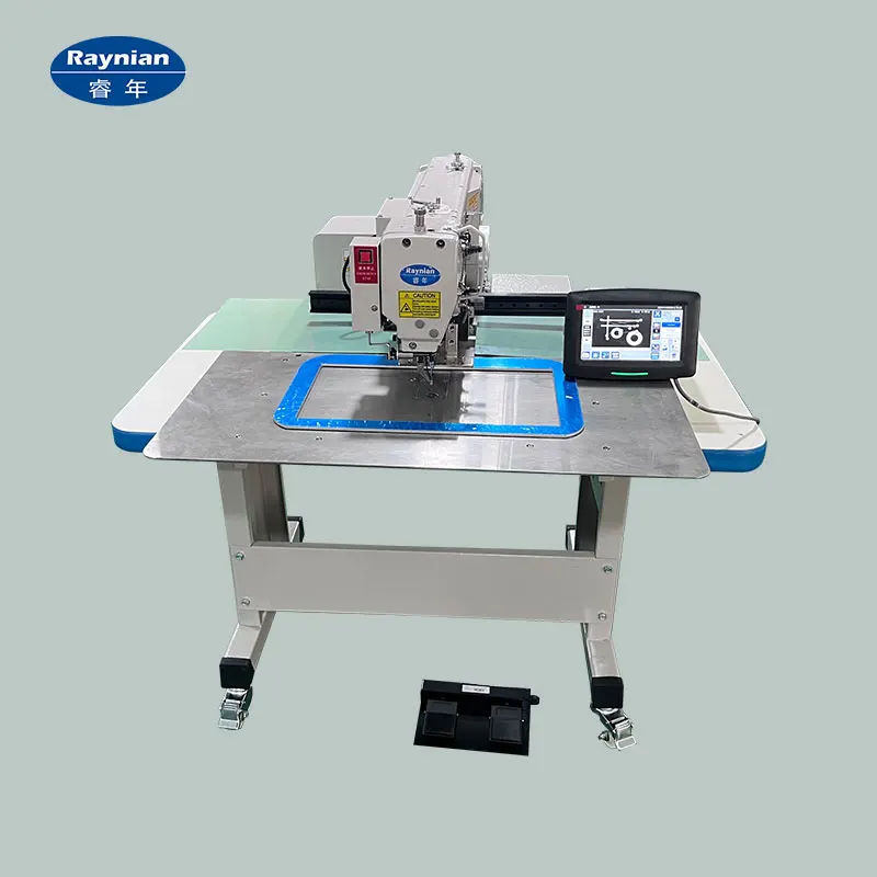 Raynian-3520F Fully Automatic Computerized Sewing Machine Is Suitable for Sewing Logos, Gloves, Hats, and Other Garments.
