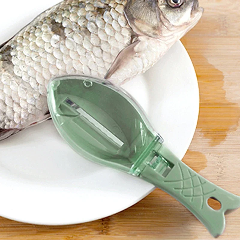 Fish Scale Planing And Scraping Tool With Lid For Household Kitchen Manual Removal Of Fish Scales And Seafood Tools