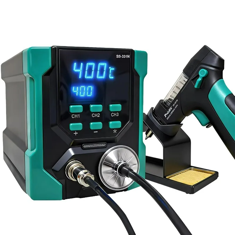 220V LCD Electric Desoldering Machine Anti-Static High Power Strong Suction Desoldering Pump