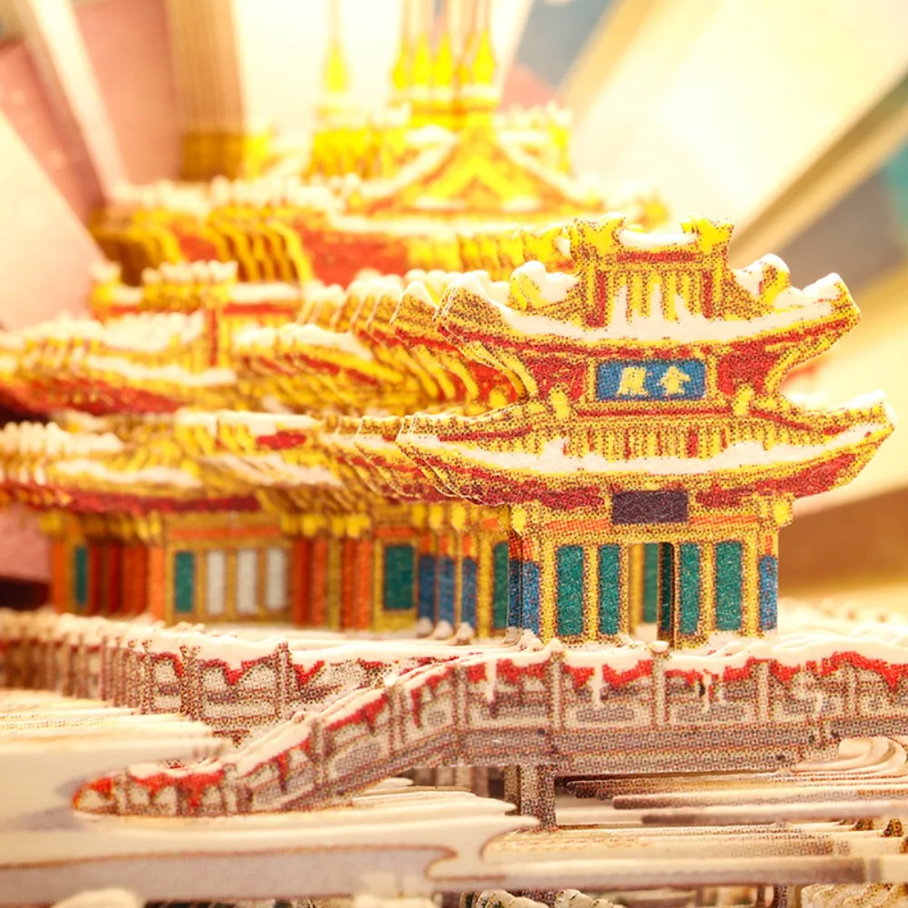 Luoyang Laojun Mountain Themed 3D Stereo Layered Paper Carving Notebook with Majestic Mountain Scenery Charm