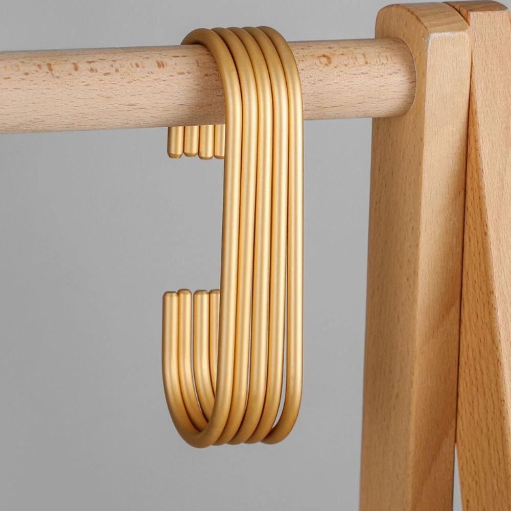 2Pcs Closet Organizer C Shape Hooks Key Hanger Handbag Holder Scarves Hanger Storage Rack Multifunction Hanging Clothes Rack