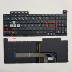 New SP Spanish RGB Backlit For ASUS TUF Gaming F15 FX506 FA506 FA506Q FX506H FX506LI FX506LH F17 FX706 FA706 FX706LI Keyboard
