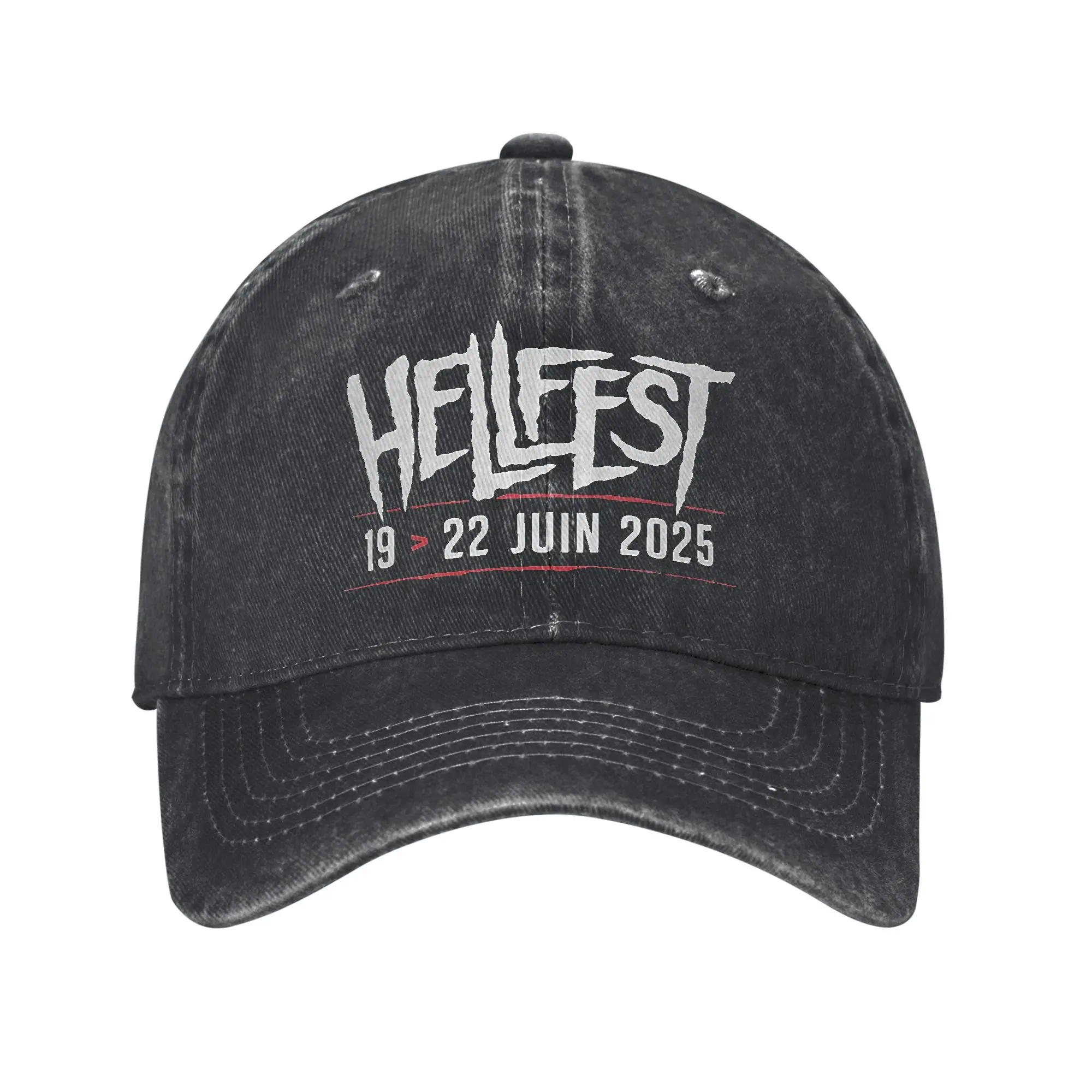 2025 Hellfest Heavy Metal Music Festival Baseball Cap For Unisex Men Summer  Outdoor Gym Trucker Hat Fashion Sun Baseball Caps