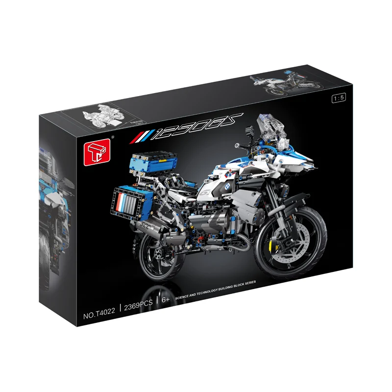 

IN STOCK T4022 MOC Technical Motorcycle Building Blocks Bricks Assembling Model Children's Toys Christmas Gift Set