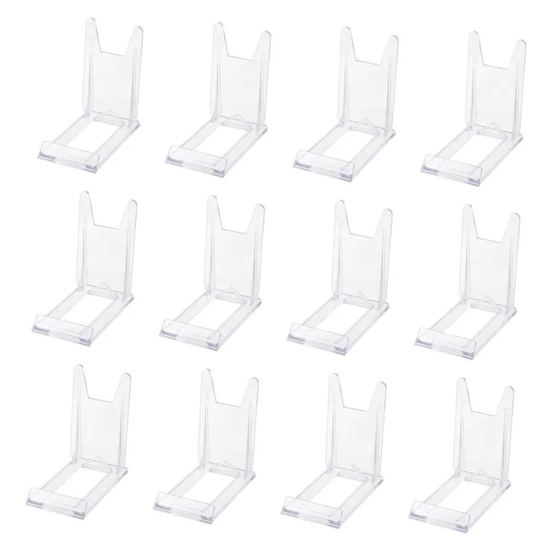 M12K-حامل عرض لوحة حامل شفاف قابل للتعديل 12 حامل صور، حامل كتب لعرض حامل إطار صور الأعمال الفنية