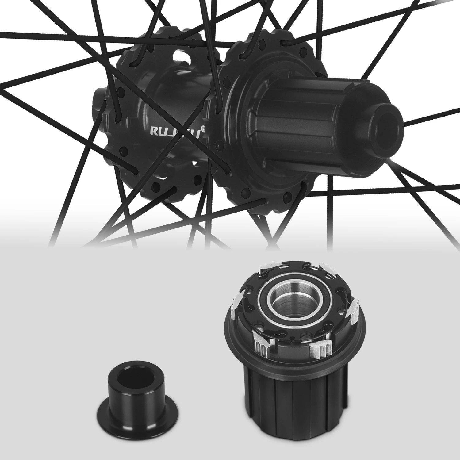RUJIXU 32H Mtb Wheelset 26 27.5 29er  Inch Disc Brake QR  Thru Axle Boost mountain wheels HG MS XD Hub Body